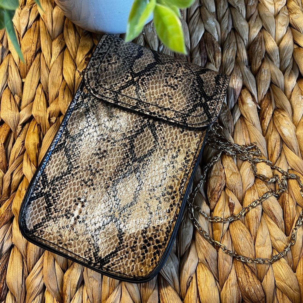 NWOT Snake Print Crossbody